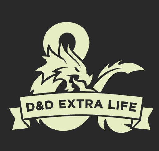 D&D Extra Life 2019- d20 Glow in the Dark! shirt design - zoomed