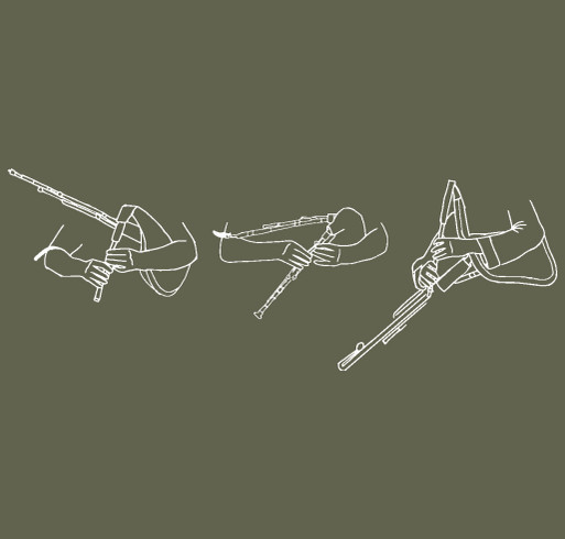 Pipers' Gathering 2026 Shirt Fundraiser shirt design - zoomed