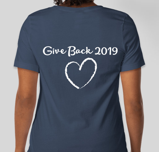 Theta's Give Back 2019 Fundraiser - unisex shirt design - back