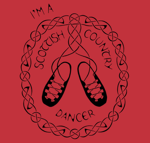 Scottish Country Dancers of Portland 2025 T-Shirt Fundraiser shirt design - zoomed
