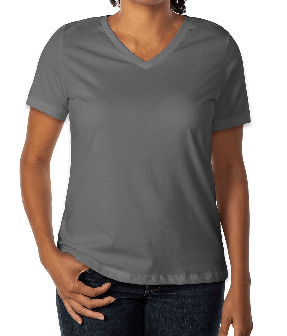 Bella + Canvas Women's Jersey V-Neck T-shirt