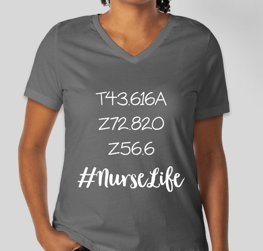 #NurseLife Show Me Your Stethoscope Fundraiser - unisex shirt design - front