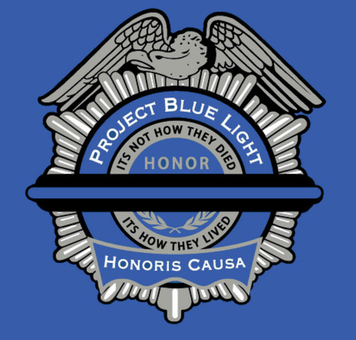 The Project Blue Light 4th Annual Memorial Ride shirt design - zoomed