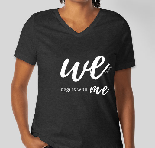 We Begins With Me. Georgia Coalition Against Domestic Violence Fundraiser - unisex shirt design - front