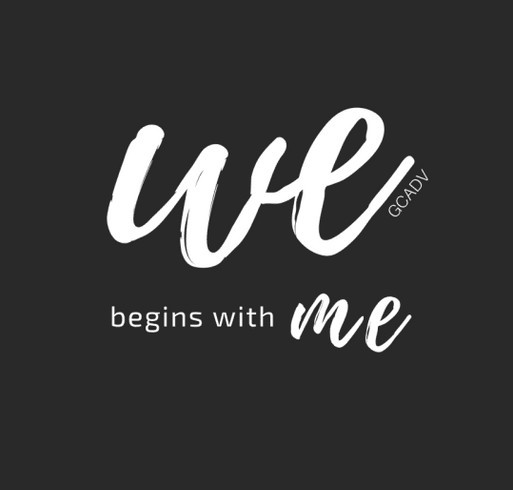 We Begins With Me. Georgia Coalition Against Domestic Violence shirt design - zoomed
