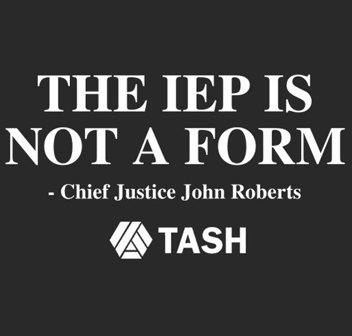 The IEP is Not a Form Campaign shirt design - zoomed