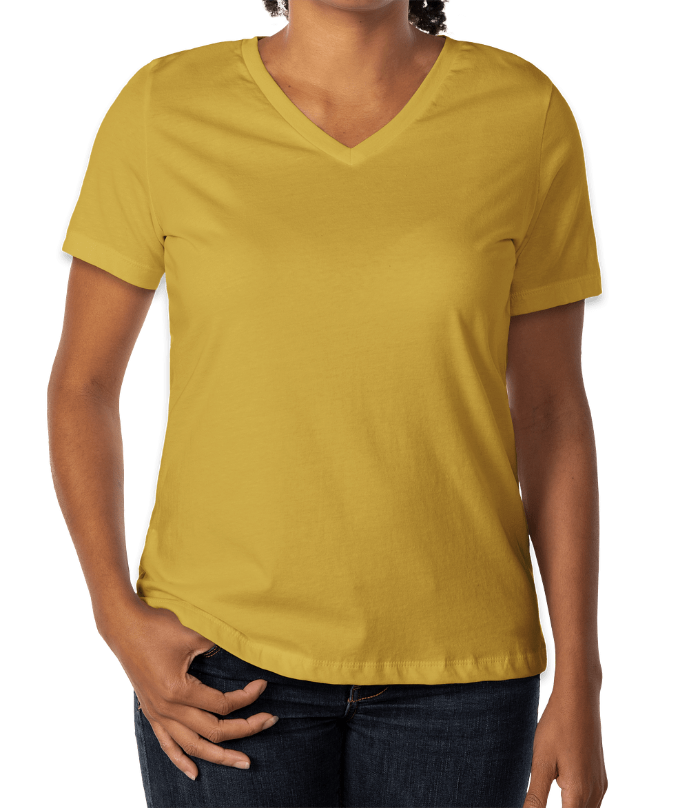 Bella + Canvas Women's Jersey V-Neck T-shirt