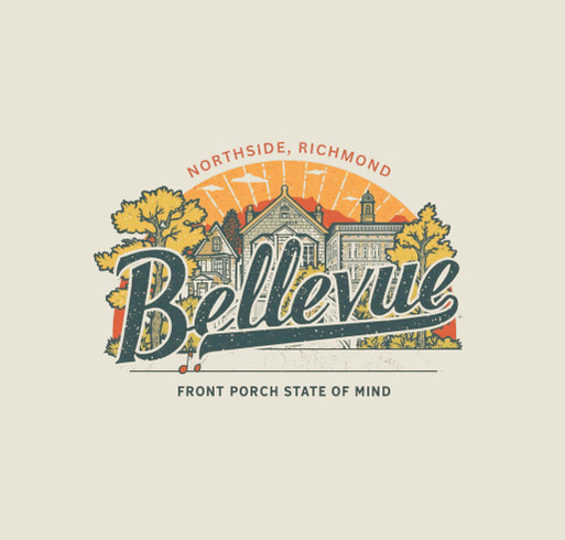 Bellevue Civic Association Fall T-shirt drive shirt design - zoomed