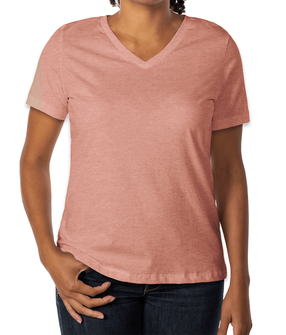 Bella + Canvas Women's Jersey V-Neck T-shirt