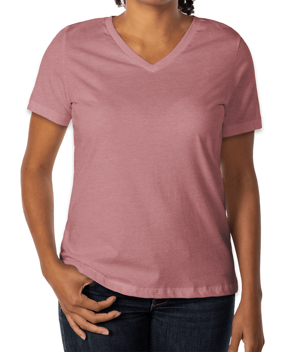 Bella + Canvas Women's Jersey V-Neck T-shirt