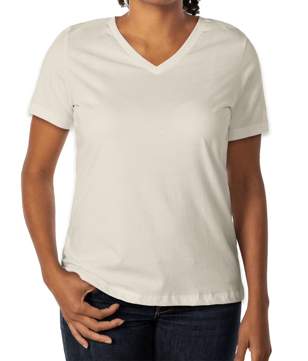 Bella + Canvas Women's Jersey V-Neck T-shirt