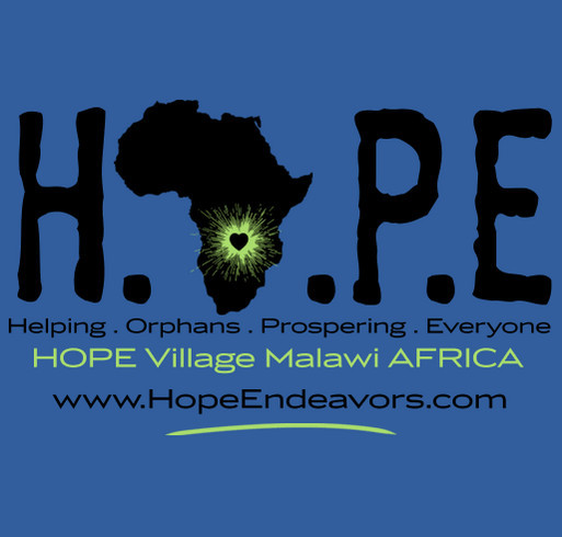 Hope Village Orphan Care Center Malawi Africa shirt design - zoomed