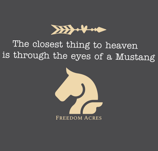 Freedom Acres Mustang Herd Fundraiser shirt design - zoomed