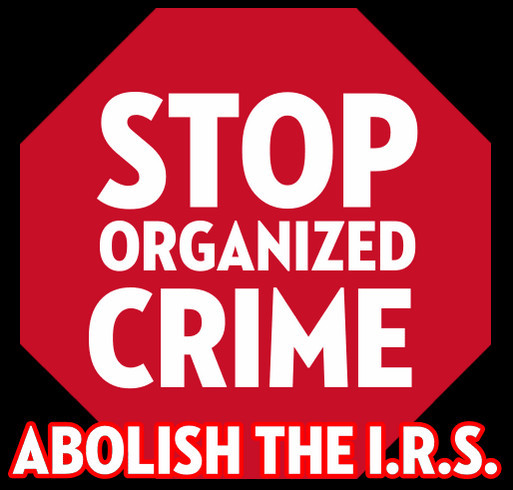 Stop the IRS shirt design - zoomed