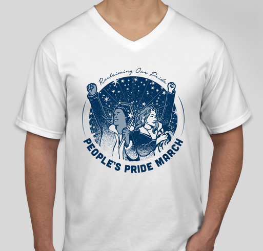 People's Pride March 2018 Fundraiser - unisex shirt design - front