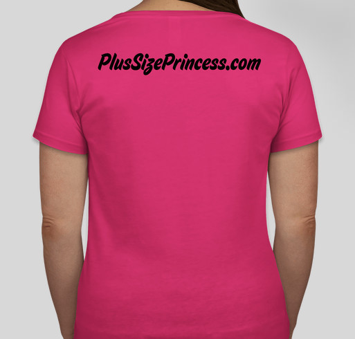 Plus Size Princess Fitness Challenge #PSPfit Fundraiser - unisex shirt design - back