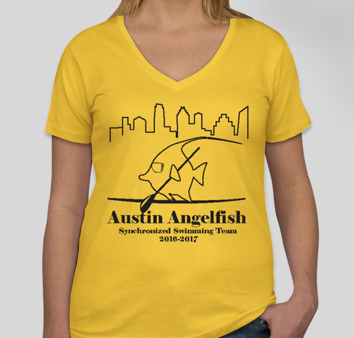 Austin Angelfish Sponsor T-Shirts Fundraiser - unisex shirt design - front