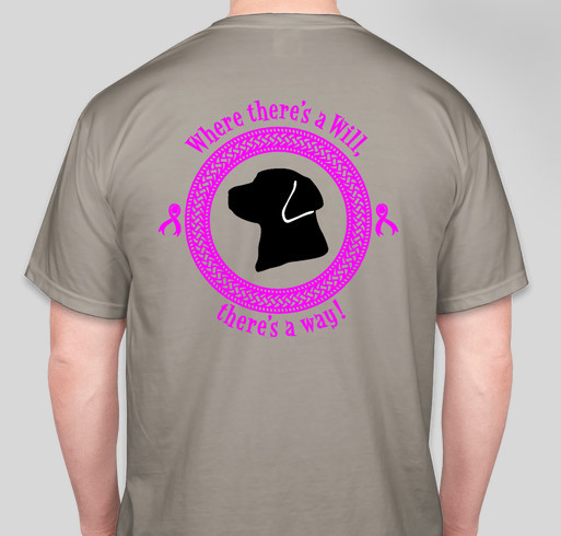 Cure Will Fundraiser - unisex shirt design - back