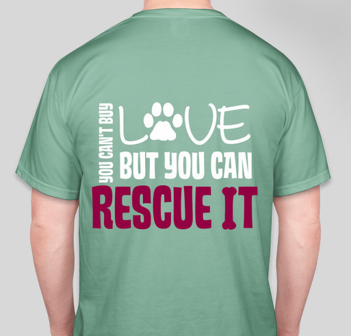 Support the Humane Society of the Tennessee Valley Fundraiser - unisex shirt design - back