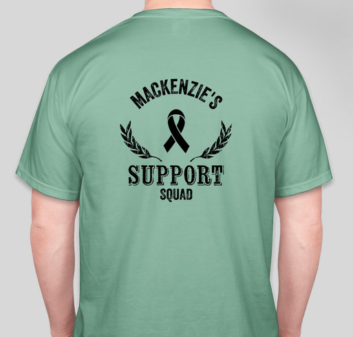 Mackenzie's Melanoma Support Shirts Fundraiser - unisex shirt design - back