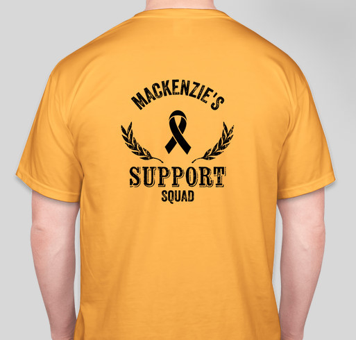 Mackenzie's Melanoma Support Shirts Fundraiser - unisex shirt design - back