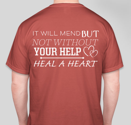 Dallas Heal A Heart Fundraiser - unisex shirt design - back