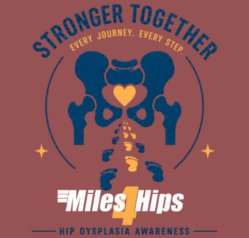 Miles4Hips “Stronger Together” Fall T Shirts shirt design - zoomed