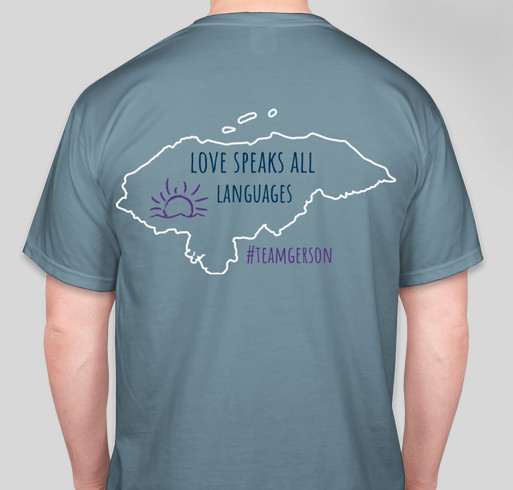 #teamgerson Fundraiser - unisex shirt design - back