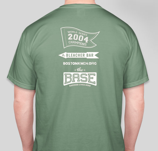 Boston K Men Team Up With The BASE! Fundraiser - unisex shirt design - back