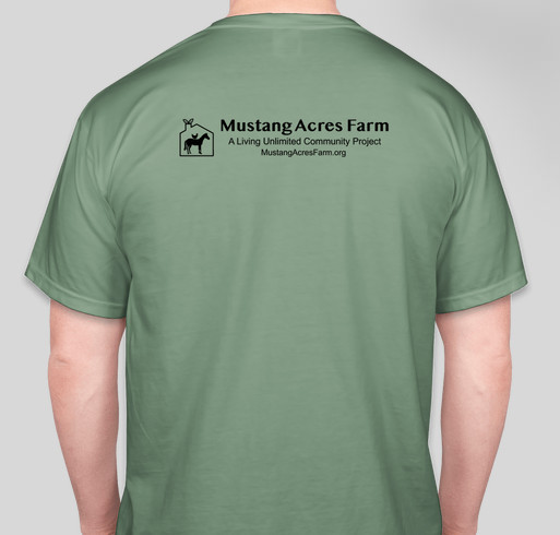 Mustang Acres Farm – Growing, Caring, Connecting Fundraiser - unisex shirt design - back
