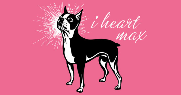 Zoomed in Design Idea Number 29851: I heart my Boston Terrier