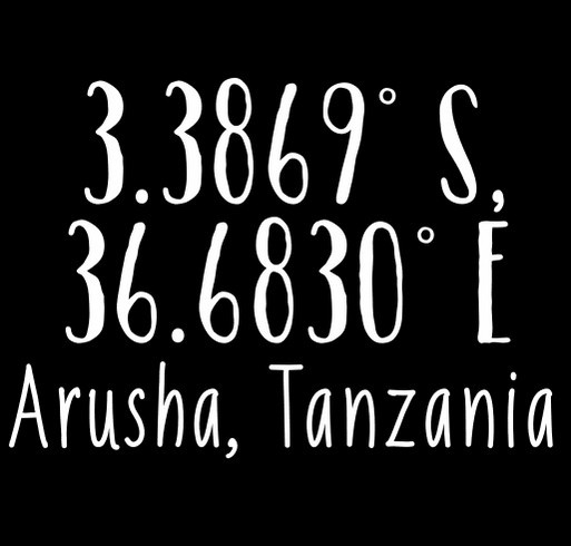 Arusha, Tanzania 2019 shirt design - zoomed