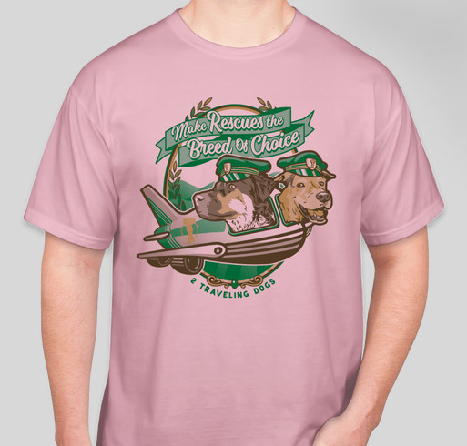 Rescue Dogs Are Leaving On A Jet Plane Fundraiser - unisex shirt design - front