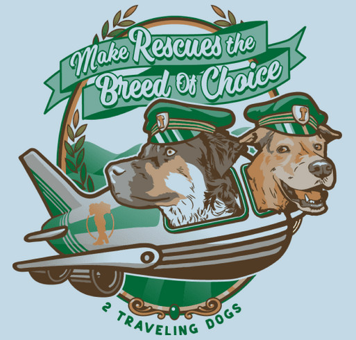 Rescue Dogs Are Leaving On A Jet Plane shirt design - zoomed
