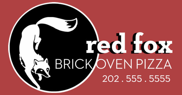 Zoomed in Design Idea Number 42031: Red Fox Pizza