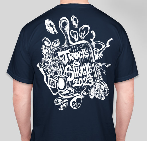 Steward Alumni Limited Edition Trucks and Shucks Shirts Fundraiser - unisex shirt design - back