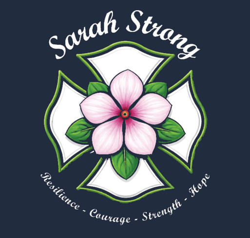 Supporting Sarah's fight shirt design - zoomed