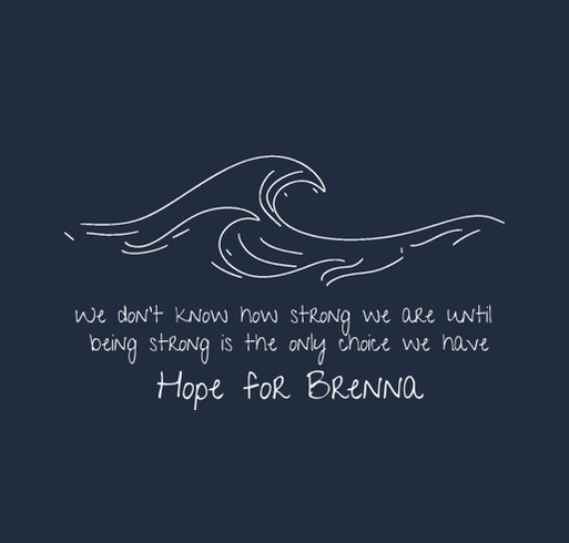 Hope for Brenna T-shirt Fundraiser shirt design - zoomed
