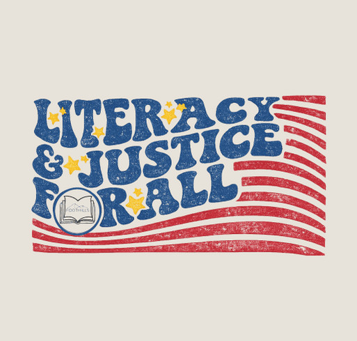 Foothills Literacy Council shirt design - zoomed