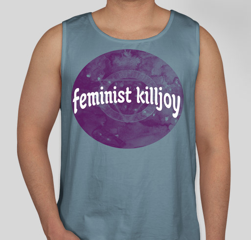 //FEMINIST KILLJOY// - bluestockings magazine - spring weekend 2015 Fundraiser - unisex shirt design - front