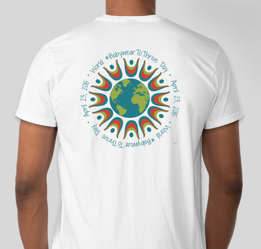 World #BabywearToThrive Day Fundraiser - unisex shirt design - back