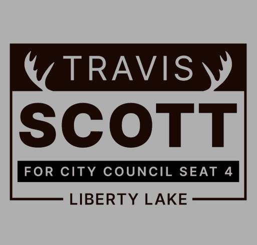 Travis Scott for Liberty Lake City Council shirt design - zoomed