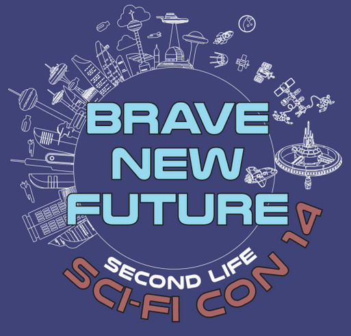SL Sci-Fi Convention 14 shirt design - zoomed