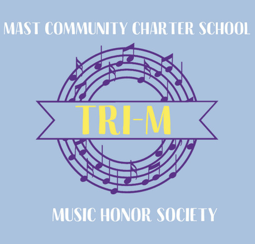 Tri M Music Honor Society at MaST Charter School shirt design - zoomed