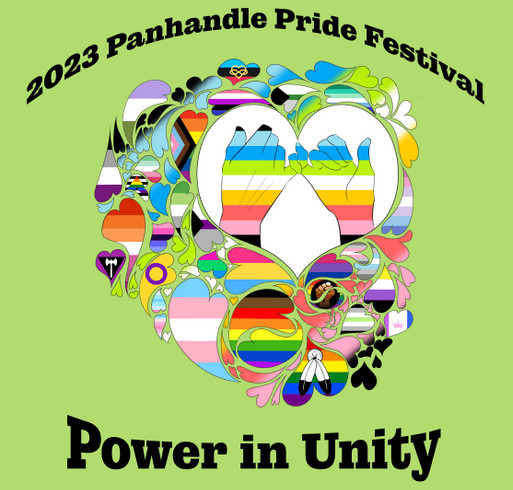 Get your 2023 Panhandle Pride Festival Shirt! shirt design - zoomed
