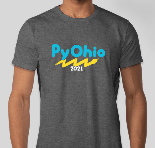 PyOhio 2021 Fundraiser - unisex shirt design - front