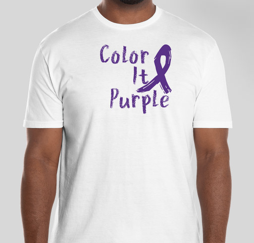 Color It Purple Fundraiser - unisex shirt design - front
