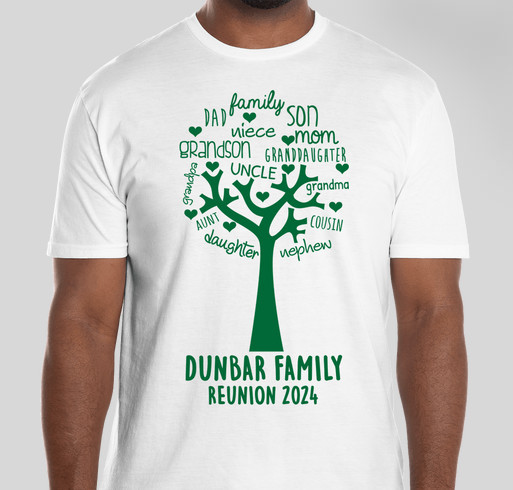 Dunbar Family Reunion Fundraiser - unisex shirt design - front