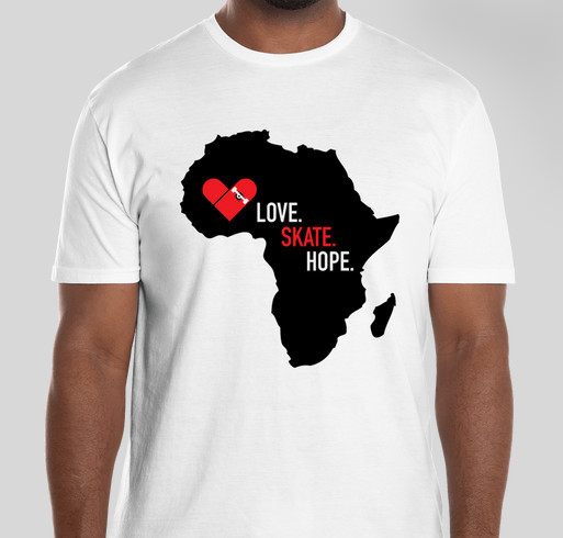 Love Skate Hope - Building a Skate Park in a West African Orphanage - Take 2 Fundraiser - unisex shirt design - front