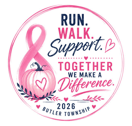 Butler Township Pink Pumpkin Dash 2026 shirt design - zoomed